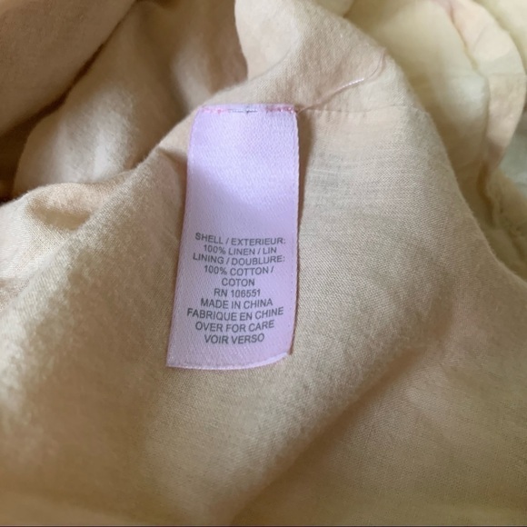 Calypso St Barth Embroidered Linen Tank Dress in Cream sz‎ S - Picture 4 of 5